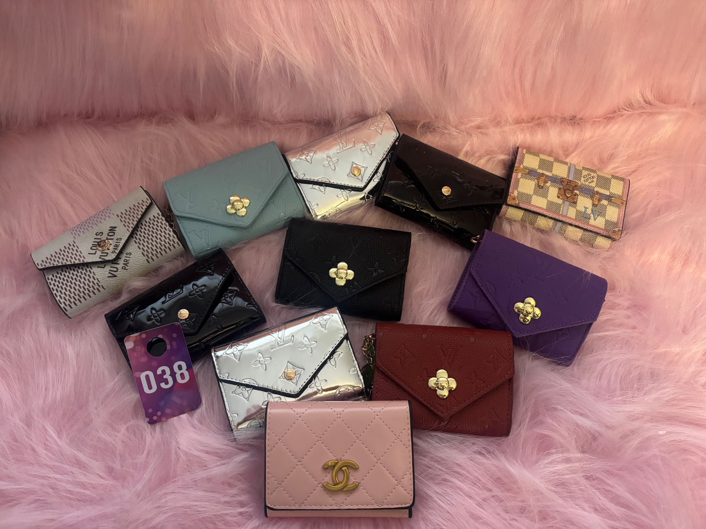 Bag 038 – Assorted Designer Print Mini Wallet Collection