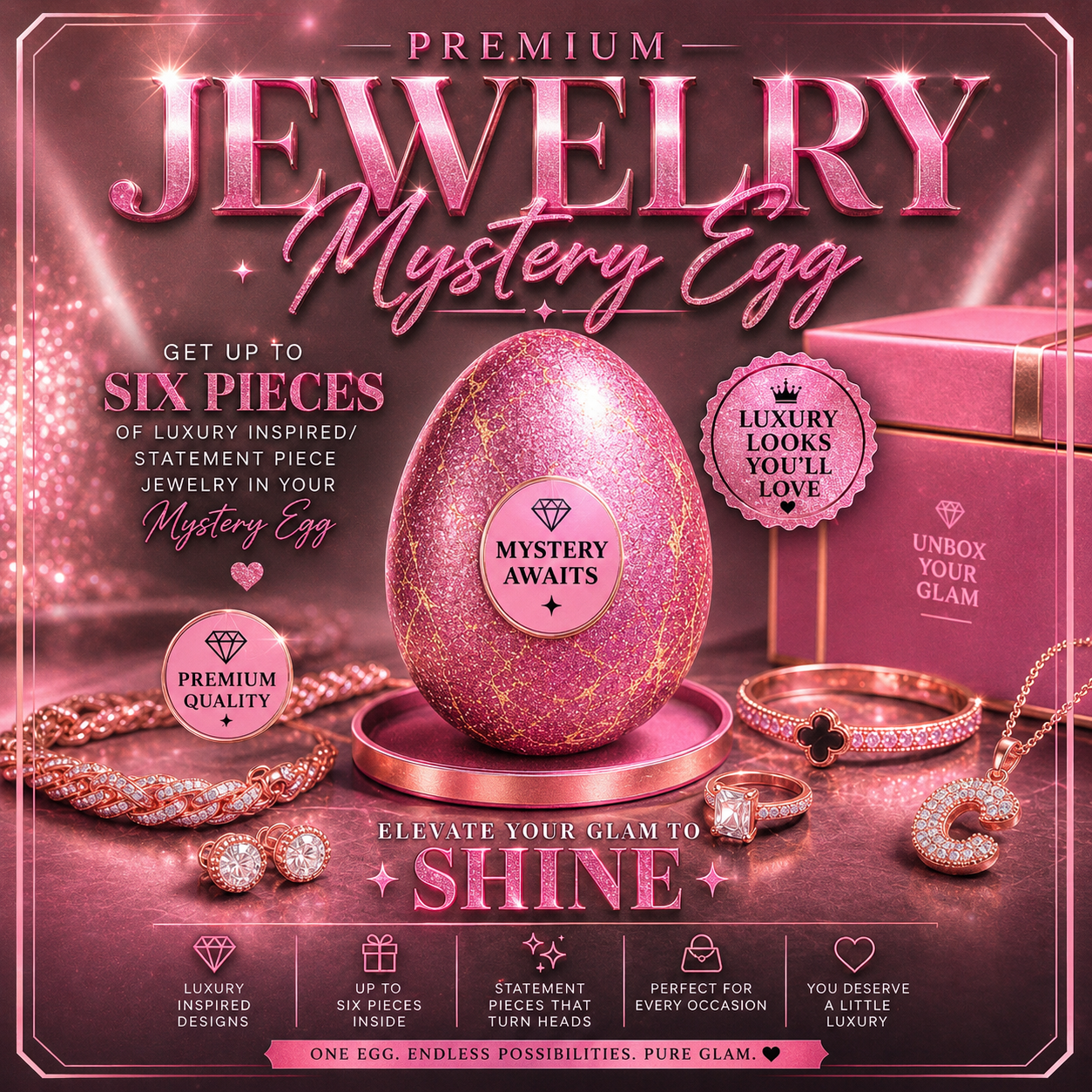 Premium Jewlery Mystery Egg