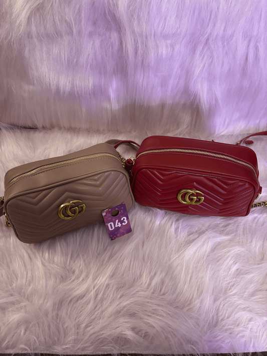 Bag--043 – Monogram Zip Crossbody Bag – 2 Colors