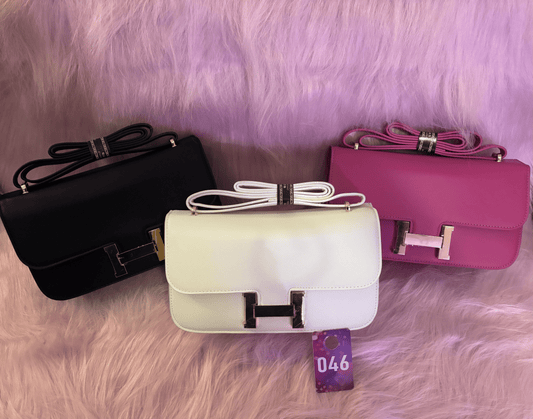 Bag--046 – Graphic Print Structured Crossbody Bag